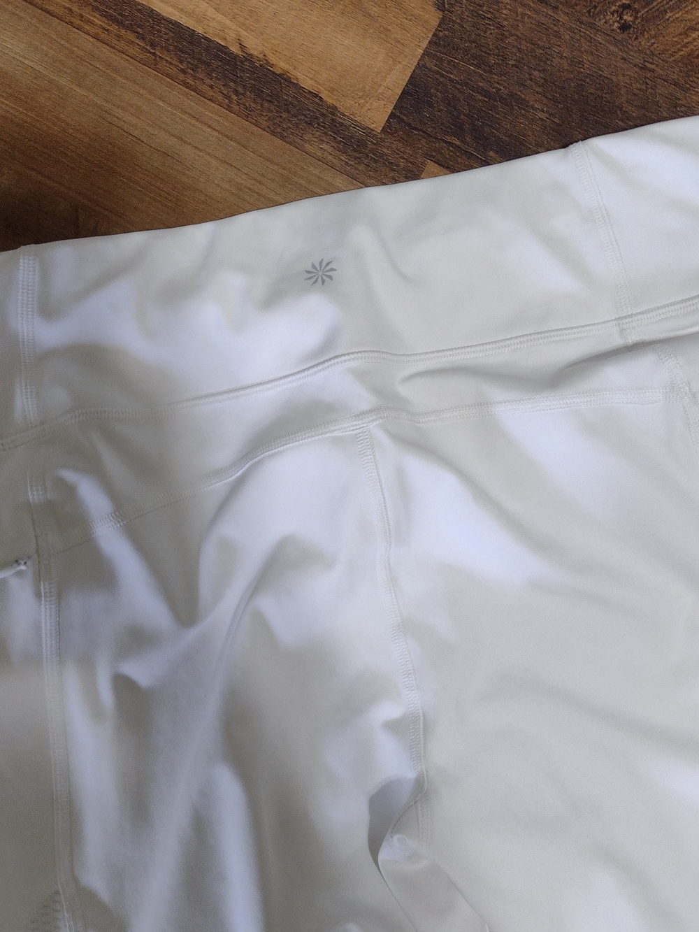 Athleta White Mesh-Panel Cropped Power Lift Leggings - Picture 7 of 10